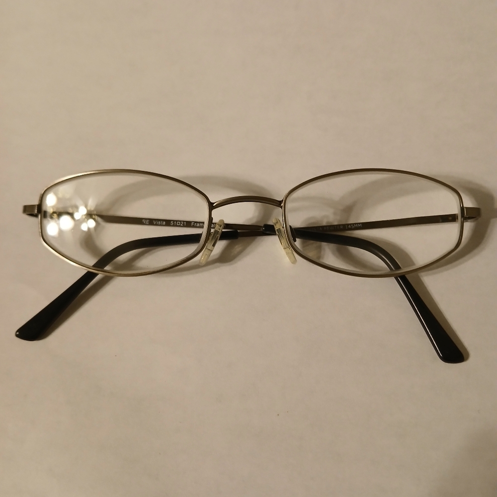 Randolph Engineering Silver‎ RE Vista Pewter Eyeglasses Frames 51-21-145 mm